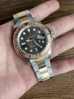 Rolex Yacht-Master 126621 EverRose Gold Black Dial 40MM Mens Replica Watch - Image 15