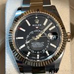 Rolex Sky-Dweller 326933 Black Dial Stainless Steel 42MM Mens Replica Watch - Image 3