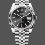 Rolex Datejust 41mm Stainless Steel 126334 0018 Black Index Jubilee