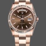 Rolex Day-Date 118235 Fluted Bezel Chocolate Dial 36mm Unisex Replica Watch