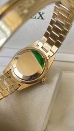 Rolex Datejust 31 Yellow Gold Olive Green Floral Motif Diamond Bezel M278288RBR 0038 - Image 8