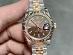 Rolex Datejust 28 Chocolate Index Steel & Rose Gold m279171 0017 - Image 3