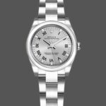Rolex Oyster Perpetual 176200 Silver Roman Numeral Dial 26mm Lady Replica Watch