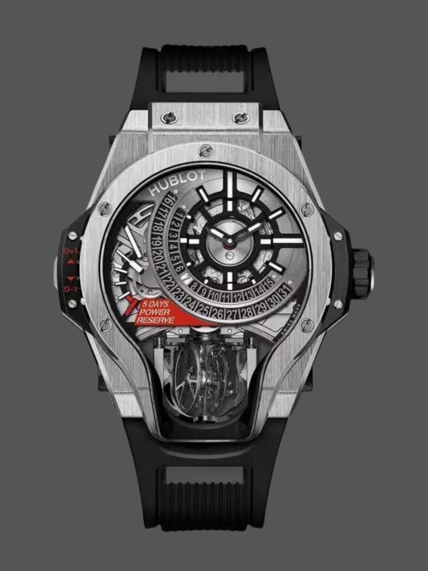 93488A87-953A-46DE-2E52-96C75A9E4DC5 Hublot MP MP-09 Tourbillon Bi-Axis Titanium 909.NX.1120.RX 45mm - Image 1