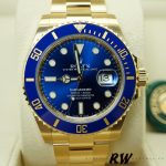 Rolex Submariner 126618LB Yellow Gold Blue Dial 41mm Mens Replica Watch - Image 11