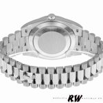 Rolex Day-Date 228239 Diamond Paved Dial Fluted Bezel 40mm Mens Replica Watch - Image 6