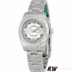 Rolex Oyster Perpetual 176234 Silver Maxi Arabic Dial 26mm Lady Replica Watch - Image 2