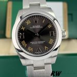 Rolex Oyster Perpetual 177200 Dark Grey Dial Domed Bezel 31mm Lady Replica Watch - Image 3