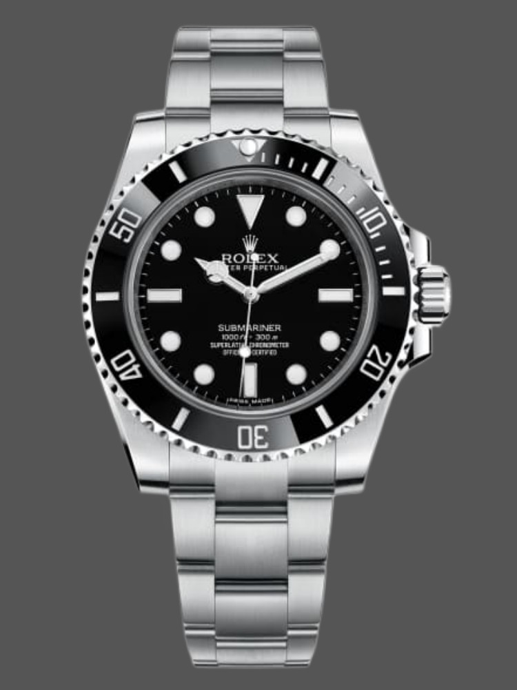 956CEABC-771C-F876-37BC-55AE1CD05490 Rolex Submariner 114060 Stainless Steel Black Dial 40mm Mens Replica Watch - Image 1