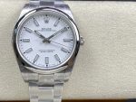 Rolex Oyster Perpetual 114300 White Dial 39mm Mens Replica Watch - Image 3