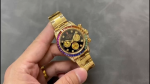 Rolex Daytona 116598 Yellow Gold Black Diamond Dial 40MM Mens Replica Watch - Image 2