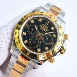 Rolex Cosmograph Daytona 116503 Black Diamond Dial 40MM Mens Replica Watch - Image 4