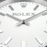 Rolex Presidential Silver & White Wall Clock - Image 3