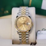 Rolex Datejust 36MM 126233 0015 Champagne Index Dial Fluted Bezel Unisex Replica Watch - Image 11