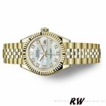 Rolex Datejust 279178 MOP Diamond Dial Yellow Gold 28mm Lady Replica Watch - Image 4