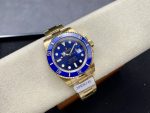 Rolex Submariner 116618 Yellow Gold Blue Dial 40mm Mens Replica Watch - Image 6