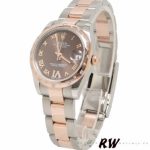 Rolex Datejust 178341 Chocolate Brown Roman Numeral Dial 31MM Lady Replica Watch - Image 2