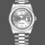 Rolex Day-Date 118209 White Gold Silver Dial Automatic 36mm Unisex Replica Watch