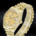Rolex Day-Date 118208 Champagne Jubilee Dial 36mm Unisex Replica Watch - Image 3