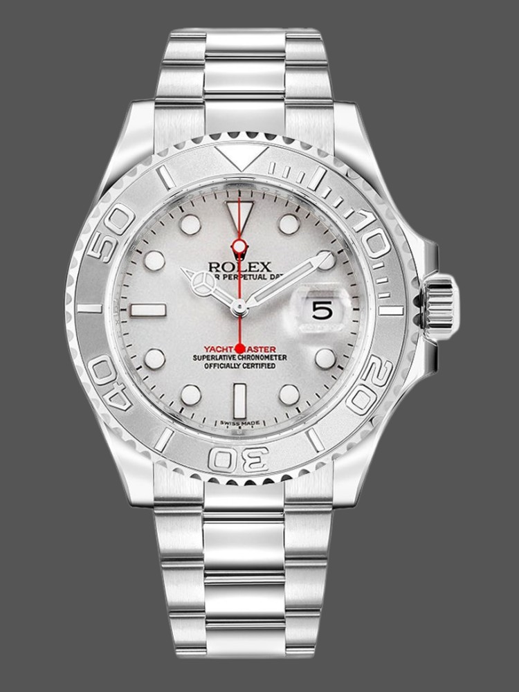 981A221A-3058-AC25-6404-D10DE84A9440 Rolex Yacht Master 16622 Silver Dial 40mm Mens replica watch - Image 1
