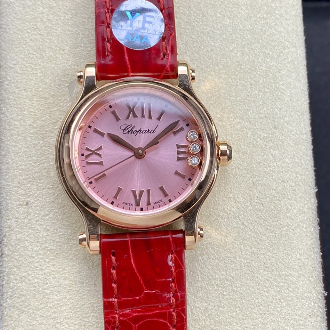 9874FD1C-86A2-CE73-6054-84A91A572D68 Chopard Happy Sport Automatic 278590-3001 Pink - Image 1