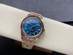 Rolex Sky Dweller 42 Everose Gold Blue Green Dial m336935 0005 Men's Watch - Image 6