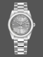 Rolex Day-Date 118209 Silver Dial 36mm Unisex Replica Watch
