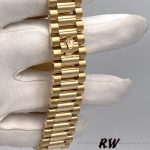 Rolex Day-Date 128238 Fluted Bezel Green Diamond Dial 36MM Unisex Replica Watch - Image 15