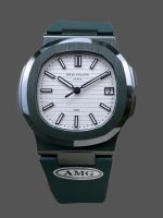 Patek Philippe Nautilus Green Rubber White Dial 5711 40MM Watch
