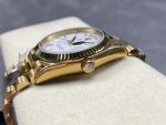 Rolex Day-Date 128238 Fluted Bezel White Roman Dial 36MM Replica Watch - Image 7