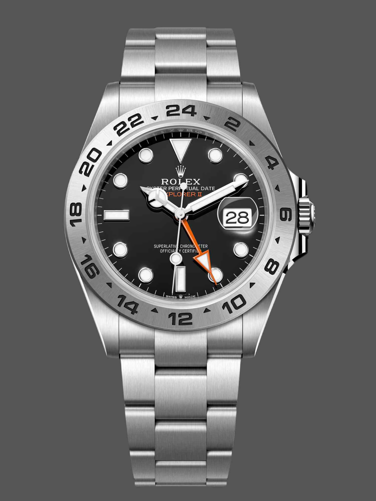 99B645A2-D4A2-B814-0B03-619DF5071933 Rolex Explorer II m226570 0002 Stainless Steel Black Dial 42MM Mens Replica Watch - Image 1