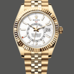 Rolex Sky Dweller 42 Yellow Gold GMT White Dial Jubilee Style M336938 0006 Men's Watch
