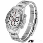 Rolex Cosmograph Daytona 116509 Silver Arabic Dial White Gold 40MM Mens Replica Watch - Image 3