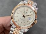 Rolex Datejust 41MM 126301 0010 Rose Gold Sundust Index Dial Mens Replica Watch - Image 5