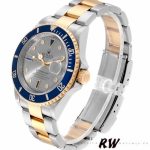 Rolex Submariner 16613 Steel Gold Diamond Sapphire Serti Dial 40mm Mens Replica Watch - Image 3