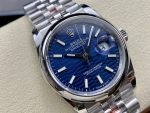 Rolex Datejust 126200 Stainless Steel Automatic Blue Motif Wave Dial 36MM Unisex Replica Watch - Image 4