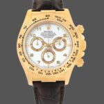Rolex Daytona 116518 Yellow Gold White Dial 40mm Mens Replica Watch