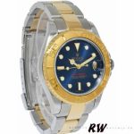 Rolex Yacht-Master 168623 Steel and Gold Blue Dial 35MM Unisex Replica Watch - Image 3