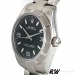 Rolex Oyster Perpetual 177210 Black Dial Stainless Steel 31mm Lady Replica Watch - Image 3