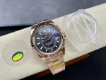 Swiss Rolex Sky Dweller 42 Slate Dial Rose Gold m336935 0004 Men's Replica Watch - Image 7