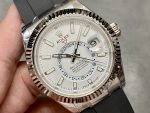 Rolex Sky Dweller 42 White Gold White Dial Oysterflex M336239 0003 - Image 4