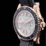 Rolex Yacht-Master II 126655 Diamond Pave Dial Rose Gold 40mm Mens Replica Watch - Image 12