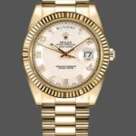 Rolex Day-Date 218238 Ivory Dial Yellow Gold 41MM Mens Replica Watch