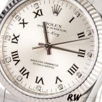 Rolex Oyster Perpetual Air-King 114234 Silver Roman Diamond Dial 41mm Replica Watch - Image 2