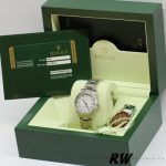 Rolex Oyster Perpetual 177210 Stainless Steel White Roman Dial 31mm Lady Replica Watch - Image 6