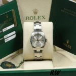 Rolex Oyster Perpetual 176200 Silver Index Stainless Steel 26mm Lady Replica Watch - Image 6