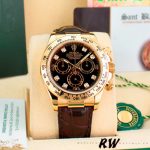 Rolex Cosmograph Daytona 116518 Black Dial 40mm Mens Replica Watch - Image 2