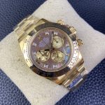 Rolex Daytona 116508 Yellow Gold Black Mother Of Pearl Dial 40MM Mens Replica Watch - Image 4