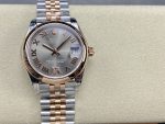 Rolex Datejust 31mm Stainless Steel and Rose Gold m278241 0030 Rhodium Roman VI Jubilee - Image 2