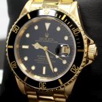 Rolex Submariner 16618 Yellow Gold Black Dial 40mm Mens Replica Watch - Image 2
